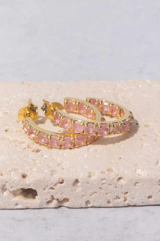 ALCHEMY COLOR CHANGING HOOPS- PINK