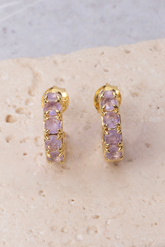 ALCHEMY COLOR CHANGING MINI HOOPS- LAVENDER