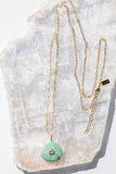 AMULET NECKLACE- GREEN TURQUOISE