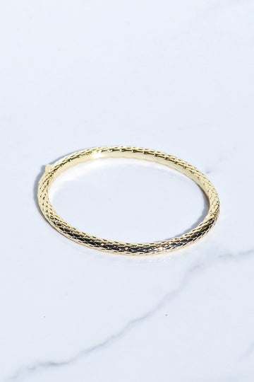 BALI BANGLE- 14K GOLD VERMEIL