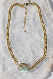 BLING GEMSTONE NECKLACE- LABRADORITE