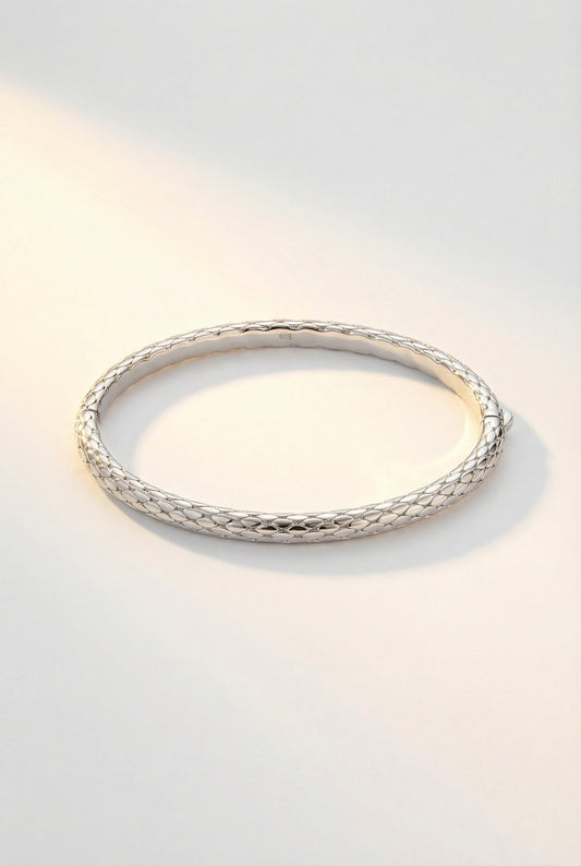 BALI BANGLE- STERLING SILVER