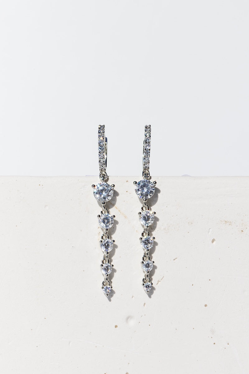 CONFETTI HUGGIES- STERLING SILVER