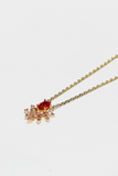 CRYSTALINE NECKLACE- FIRECRAKER ORANGE