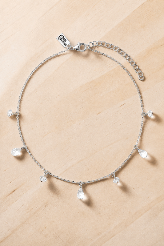 MOONDROPS SHORT NECKLACE- STERLING SILVER