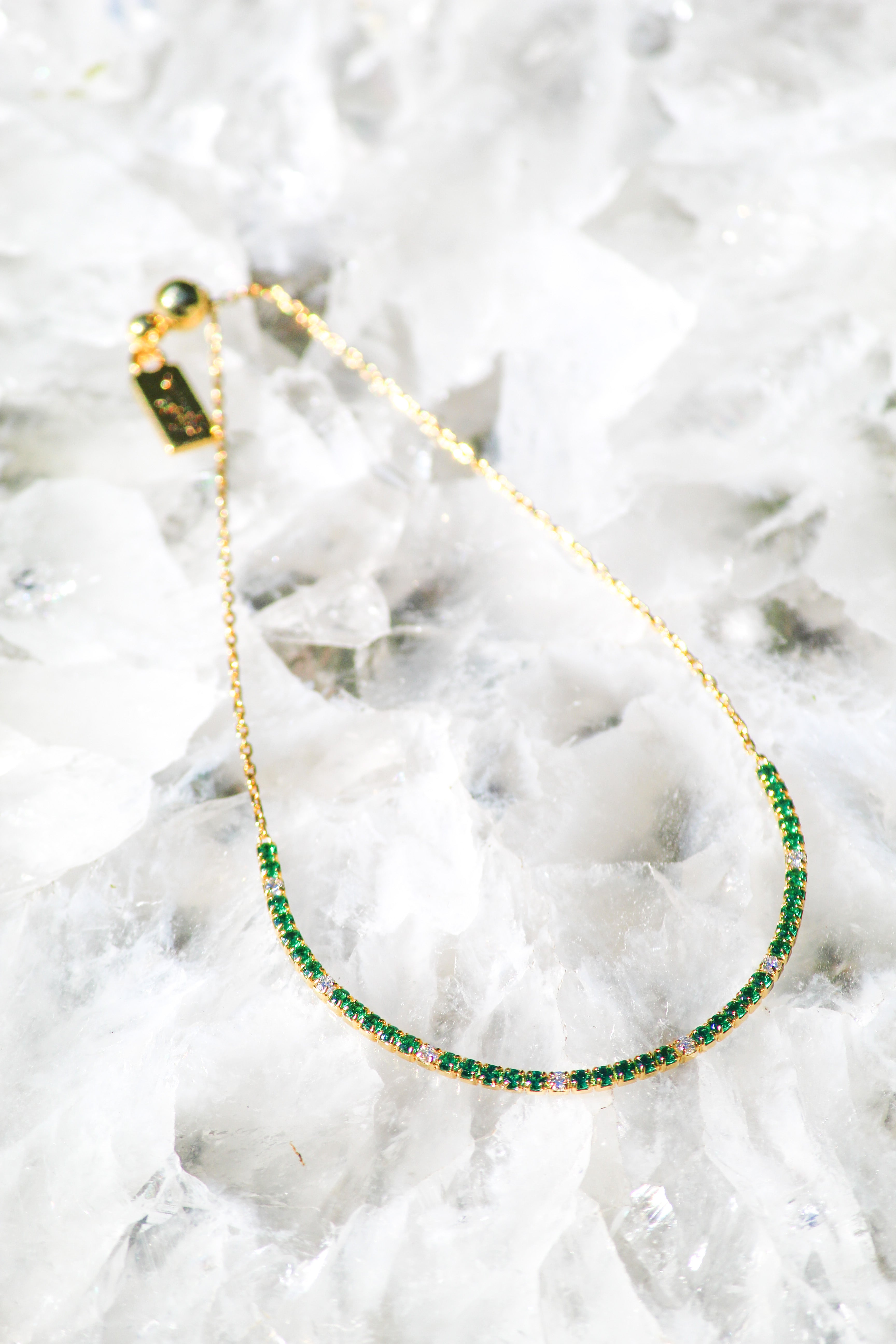 TENNIS BRACELET- EMERALD