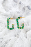 GLAM HOOPS- EMERALD