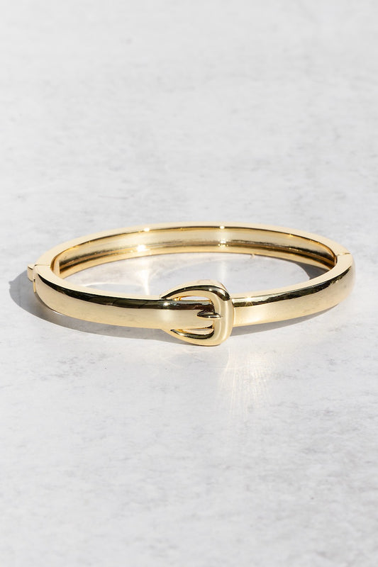 HIPSTER BELT BUCKLE BANGLE- GOLD