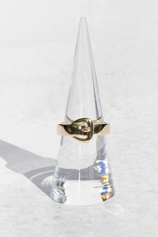 HIPSTER BELT BUCKLE RING- GOLD