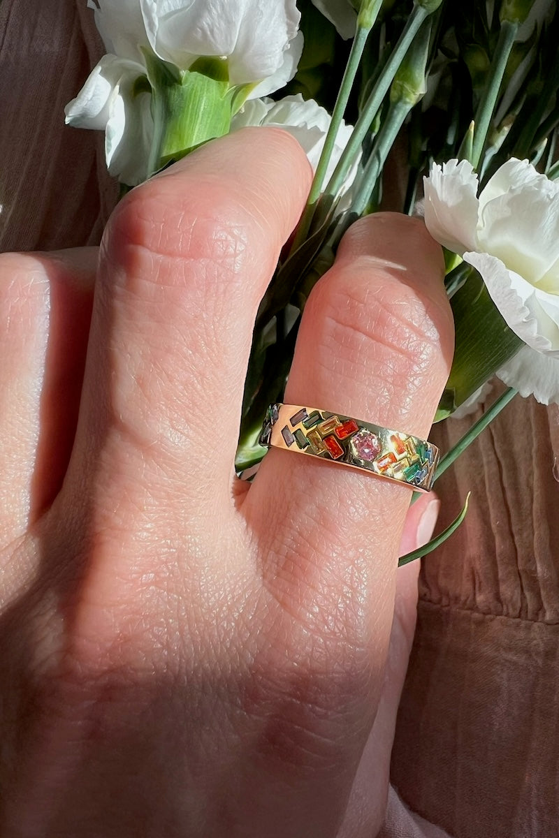 SUNBEAM RING- RAINBOW