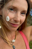 AMULET NECKLACE- RAINBOW MOONSTONE