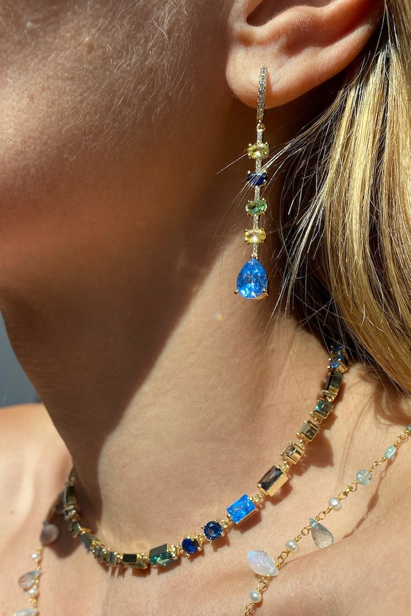 JAGGER EARRINGS- AZURE