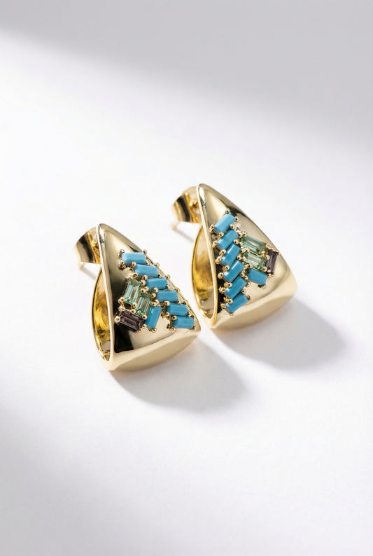JUNIE EARRINGS- TURQUOISE