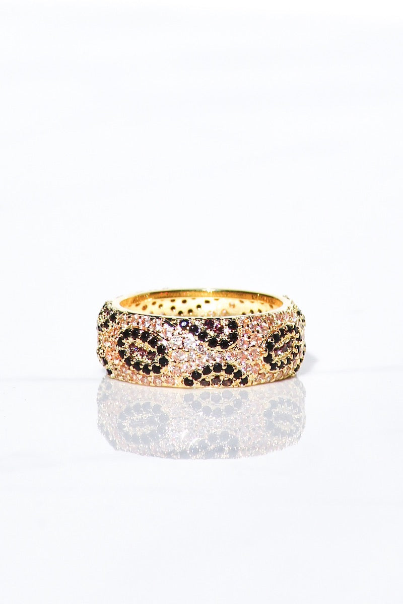 MINI BILLIONAIRE RING- LEOPARD
