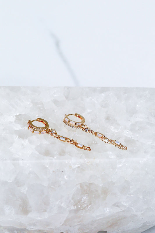 ORION EARRINGS- WHITE OPAL