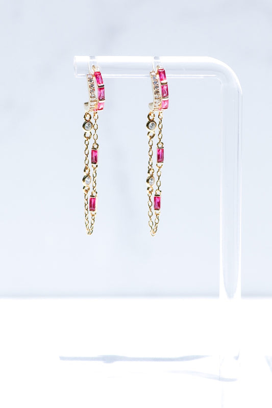 ORION EARRINGS- RUBY