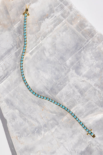 TENNIS BRACELET- TURQUOISE