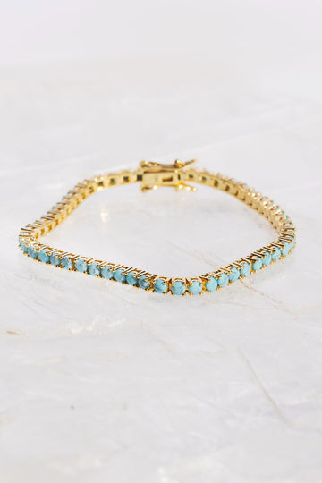 TENNIS BRACELET- TURQUOISE