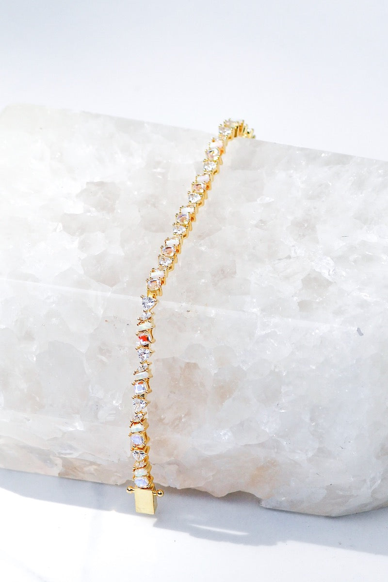 VIENNA MINI BRACELET- PINK OPAL