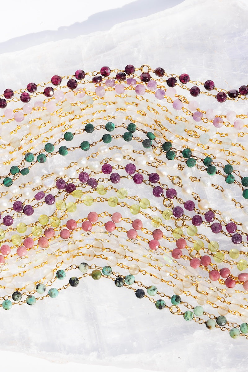 GARNET JANUARY BIRTHSTONE NECKLACE