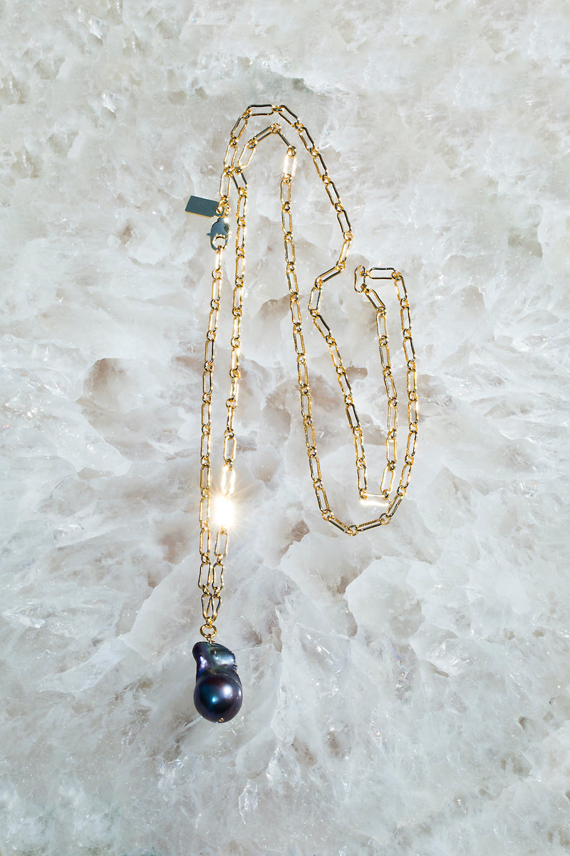 GOOD TIME GIRL LARIAT- BLACK PEARL