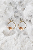 BUBBLES EARRINGS- COPPER PEARL