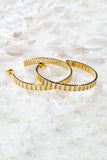 FLASH HOOPS- 14K GOLD VERMEIL