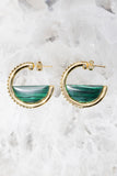 GALILEO HOOPS- MALACHITE