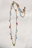 GUM DROP LONG NECKLACE- RAINBOW + LONG
