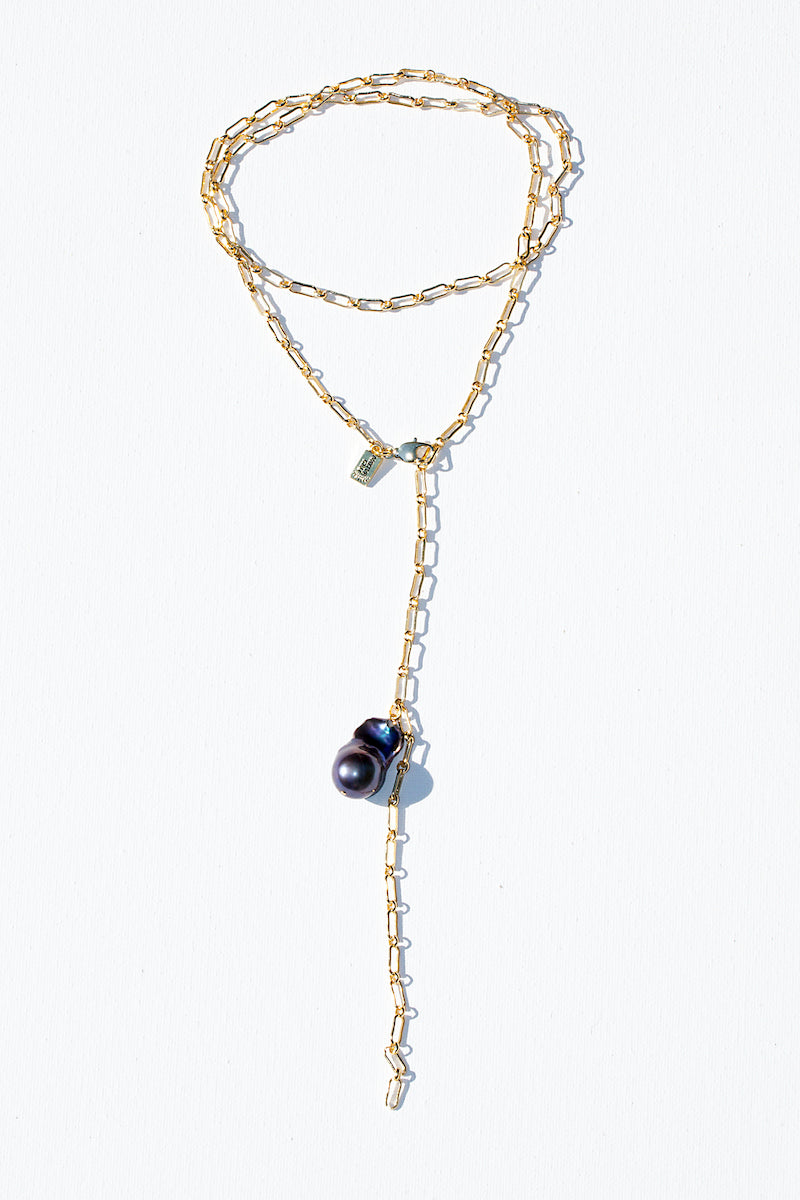 GOOD TIME GIRL LARIAT- BLACK PEARL