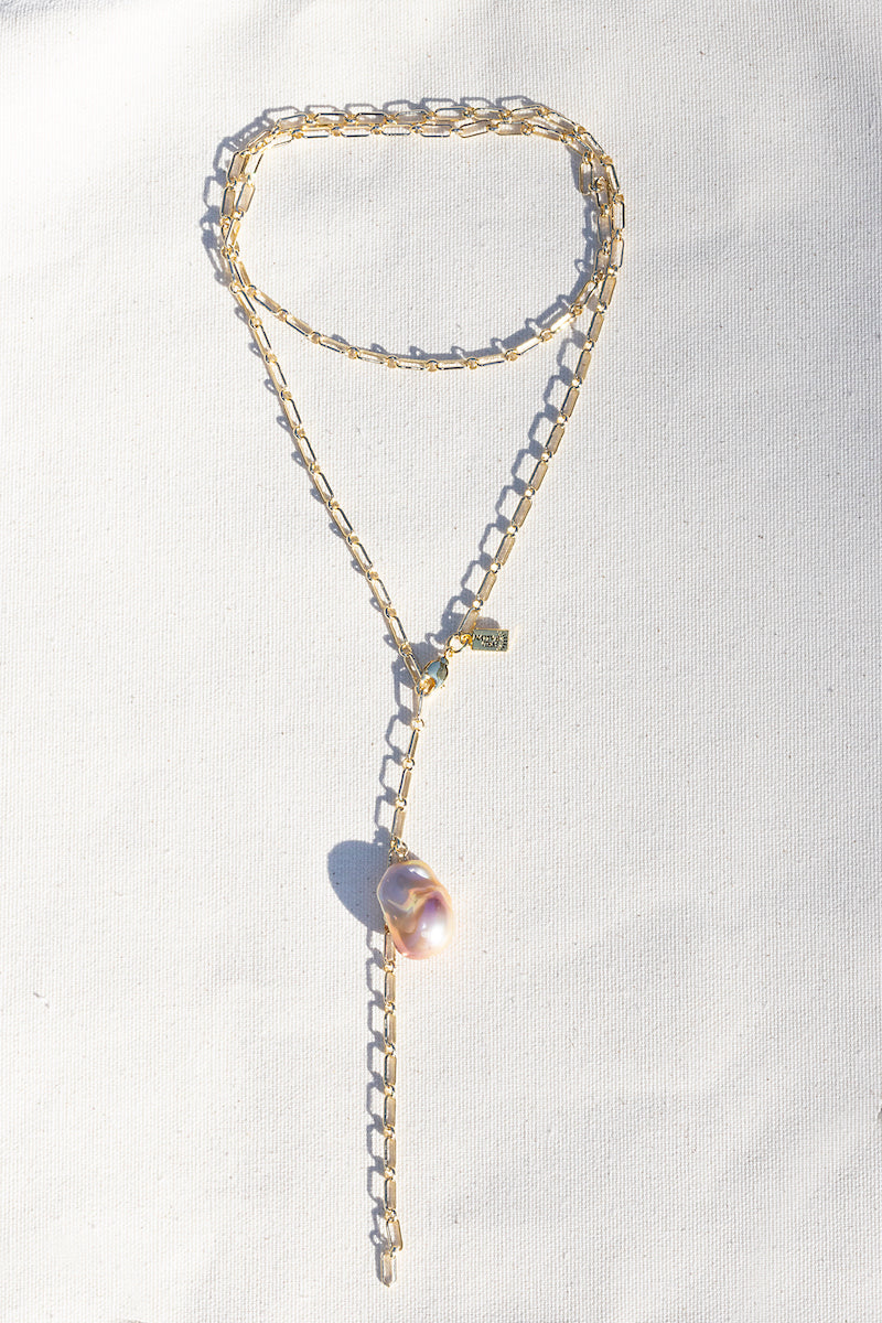 GOOD TIME GIRL LARIAT-BLUSH