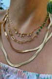 GIA NECKLACE- GREEN ONYX
