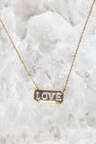 LOVE 14K NECKLACE- 14K GOLD VERMEIL