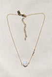 MACARON NECKLACE- RAINBOW MOONSTONE