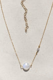 MACARON NECKLACE- RAINBOW MOONSTONE