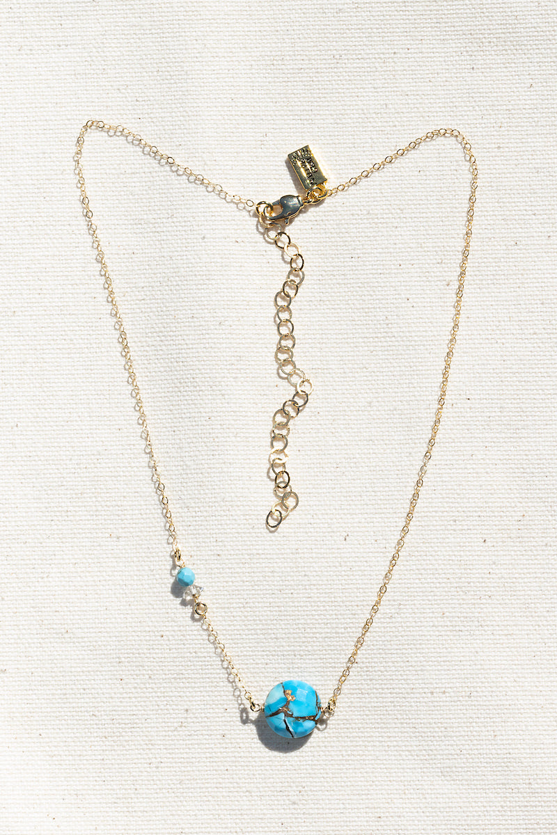 MACARON NECKLACE- TURQUOISE