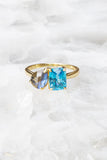 PERFECT PAIR RING- PARAIBA + LABRADORITE