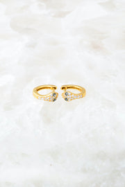 SNAKE CHARMER HUGGIES- 14K GOLD VERMEIL