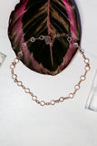 Rose gold sparkling crystal choker