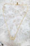 CARABINER NECKLACE- 14K GOLD PLATE