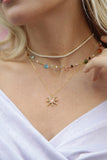 layered gemstone necklaces