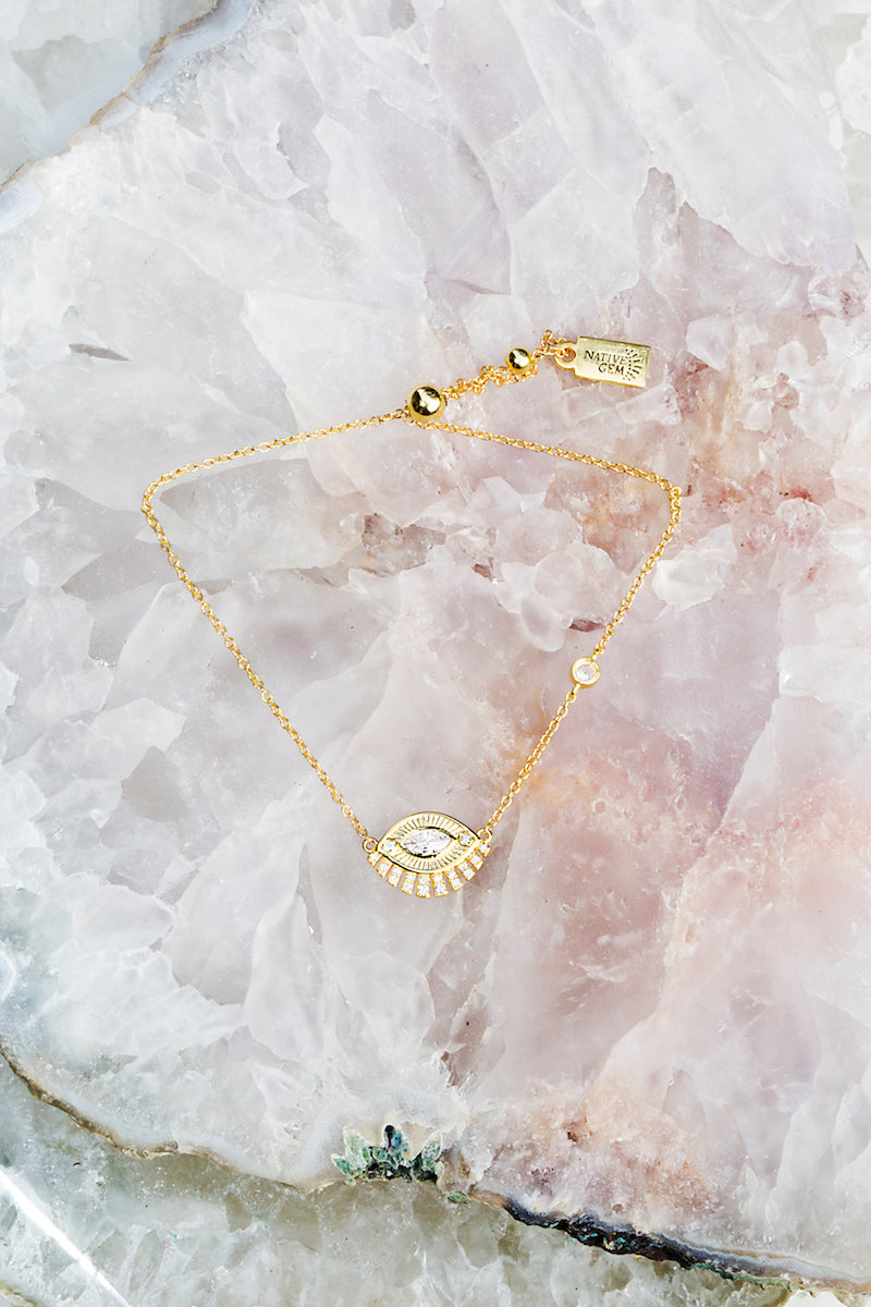 Evil Eye Slider Bracelet