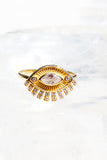 Evil eye amulet ring
