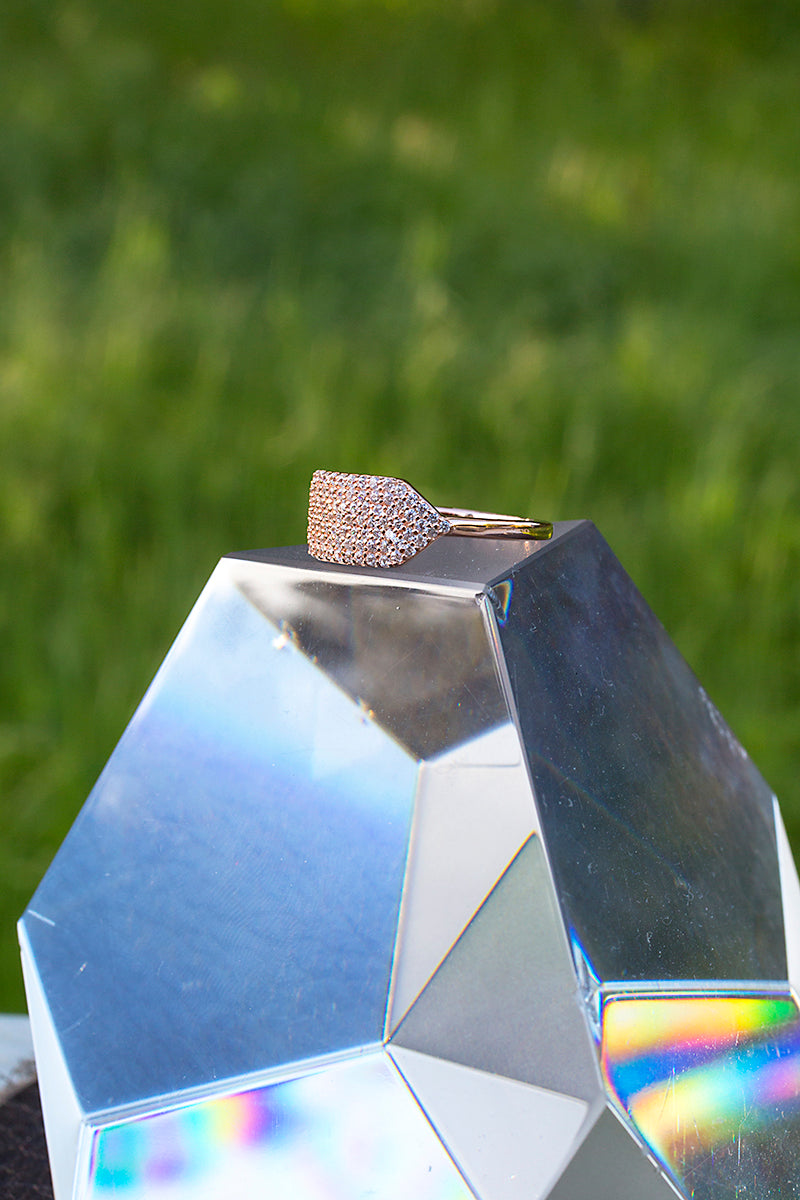 Rose gold Id ring