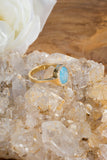 Gold insight ring
