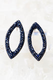 MARQUIS EARRINGS- NAVY
