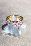 Rainbow stack Rings