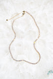 TENNIS NECKLACE- 14K GOLD SHIMMER