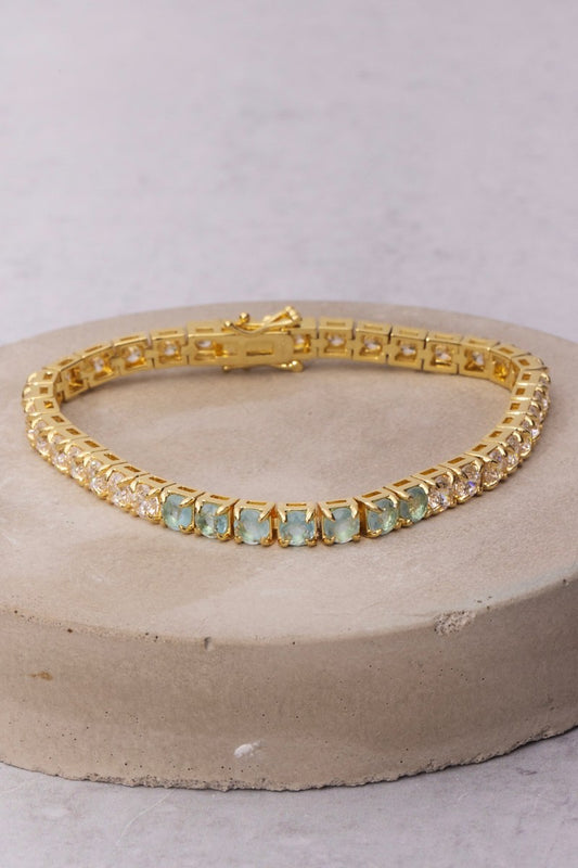 ALCHEMY COLOR CHANGING TENNIS BRACELET- AQUA