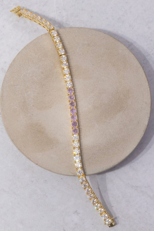 ALCHEMY COLOR CHANGING TENNIS BRACELET- LAVENDER